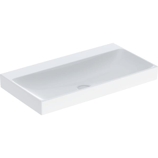 Geberit ONE Waschtisch 90x48 cm o. Hl., o. Ül., weiß, KeraTect
