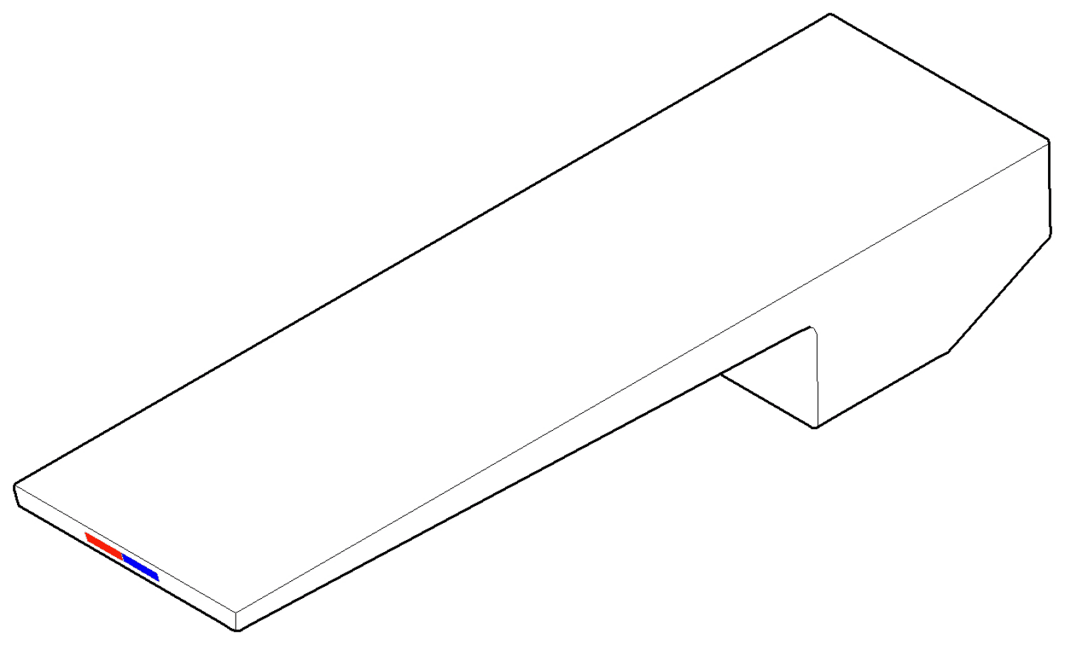 DO Gr. für Waschtisch Stand ET 092073003 47 x 22 x 186 mm Champagne (22kt Gold)