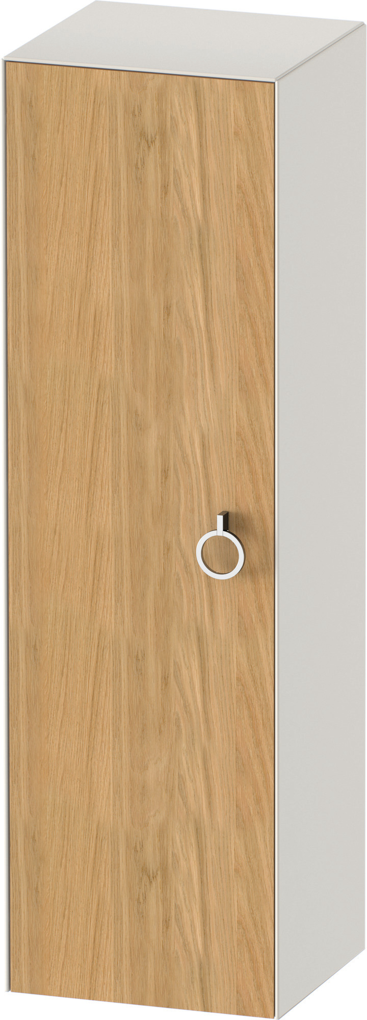 Duravit Halbhochschrank White Tulip,m.Griff TA l,1320x400x360,Eiche N.M./N.Weiß Sdm
