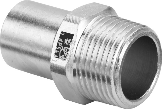 Viega Einsteckstück Prestabo 1111.1 in 28mm x R1 Stahl verzinkt