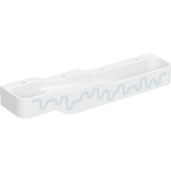 Geberit Bambini Spiel/Waschlandschaft B:180cm 4 Waschpl., tieferes B re, 4 Hl., blau