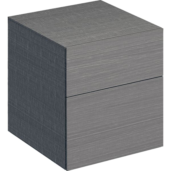 Geberit Xeno2 Seitenschrank mit 2 Schubladen 45x51x46,2cm, sculturagrau
