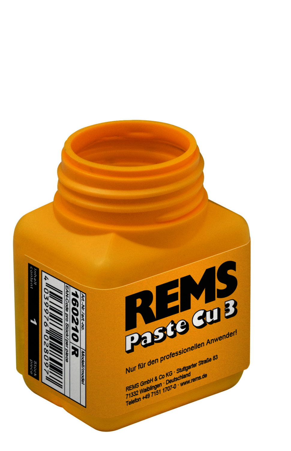 REMS Paste Cu 3, Weichlotpaste 250 g, Flussmittel, Pinsel REMS Paste Cu 3, Weichlotpaste 250 g, Flussmittel, Pinsel