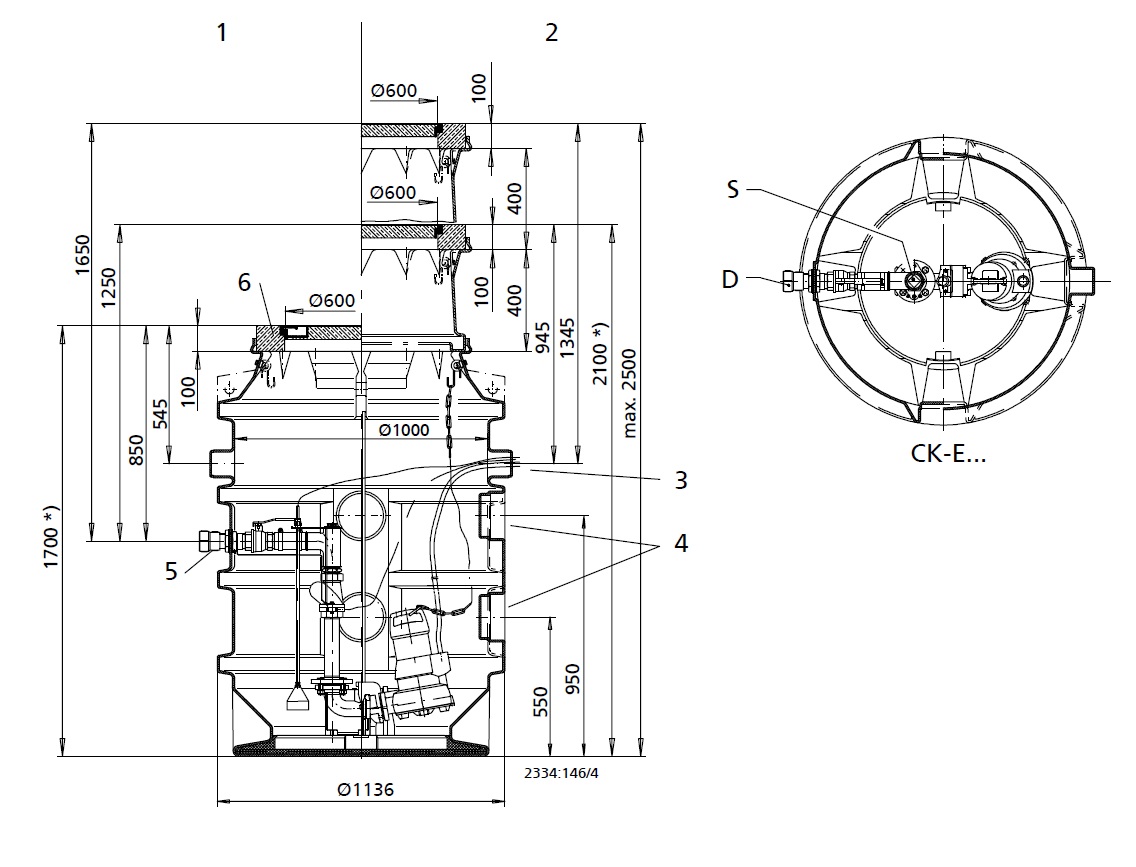 KSB Fertigpumpstation CK-E PF 50-4 DL mit 1 AmaPorter 503 ND