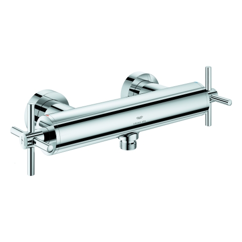 GROHE 2-Griff-Brausebatt. Atrio 26895 Wandmontage Kreuz-Griff chrom