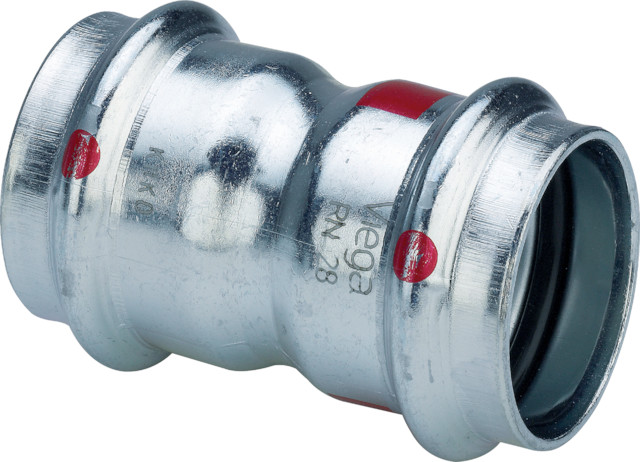 Viega Muffe mit SC Prestabo 1115 in 15mm Stahl verzinkt Viega Muffe mit SC Prestabo 1115 in 15mm Stahl verzinkt