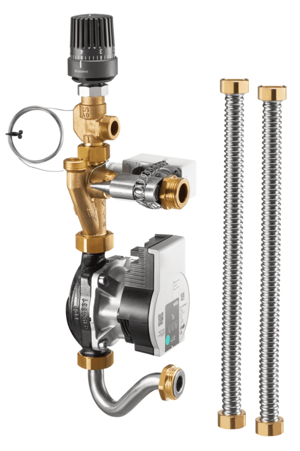 OVENTROP-Vorlauftemperaturregelmodul FBH für Regudis W-HTE, mit Wilo PARA