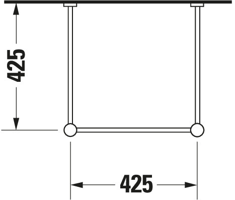 DU Metallkonsole Vero für 045450, höhenverstellbar, chrom