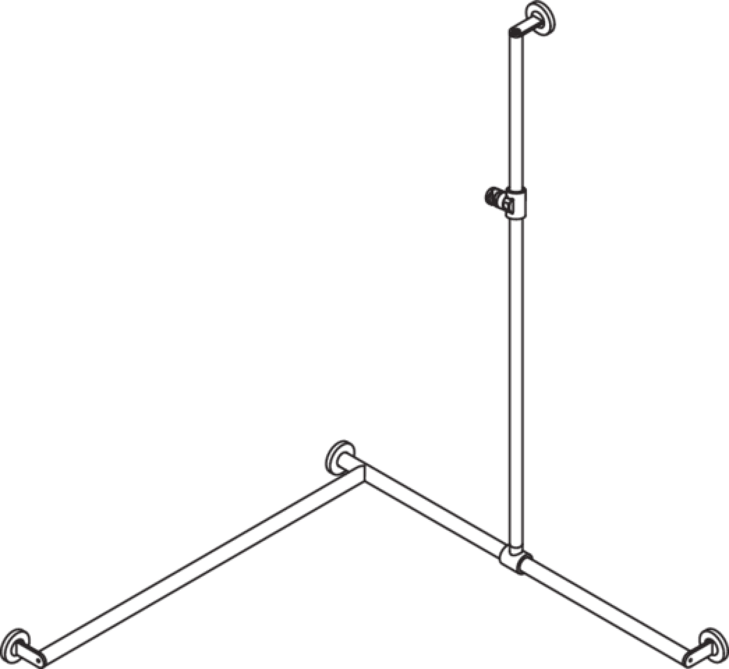 HEWI DUHA, d:32, li, A1:1250, W1/W2:965, chr, Br.H.Kst. signalweiß