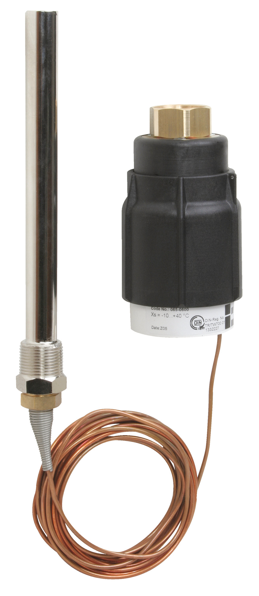 Danfoss thermostatischer Antrieb AVT Sollwert 20 - 70 C, m,Tauchhülse R3/4