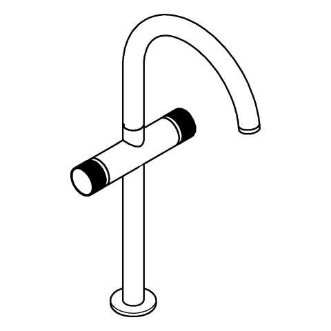 GROHE WT-Einlochbatt. Atrio Private C. 21142 XL-Size Knopfbetät. cool sunrise