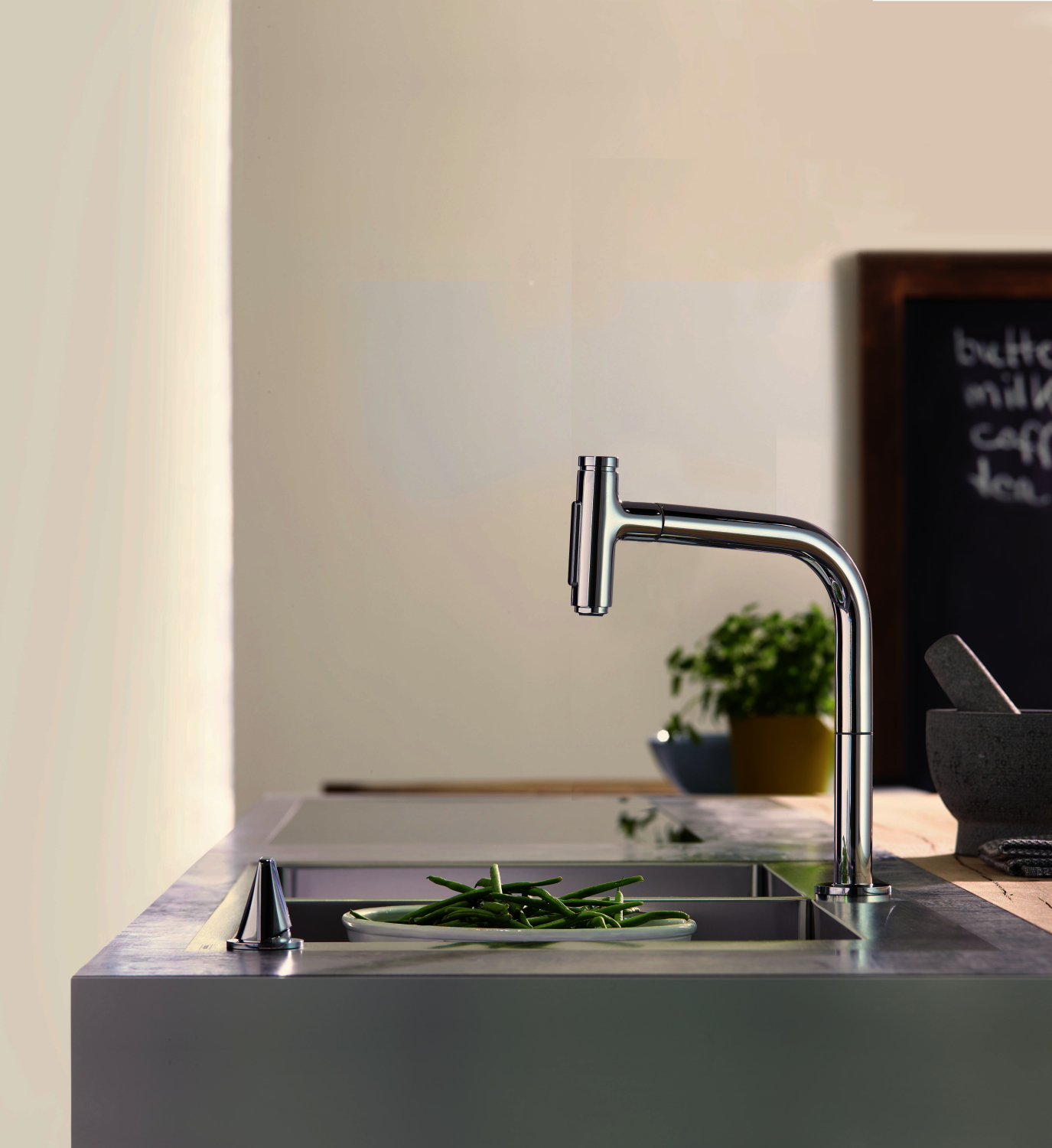 Hansgrohe 2-Loch SPTM 200 Metris Select M71 Ausziehbrause 2jet chrom