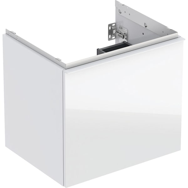 Geberit Acanto US für WT B:60cm, 1 Schubl. 1 i.Schubl., weiß hgl./Glas weiß Geberit Acanto US für WT B:60cm, 1 Schubl. 1 i.Schubl., weiß hgl./Glas weiß