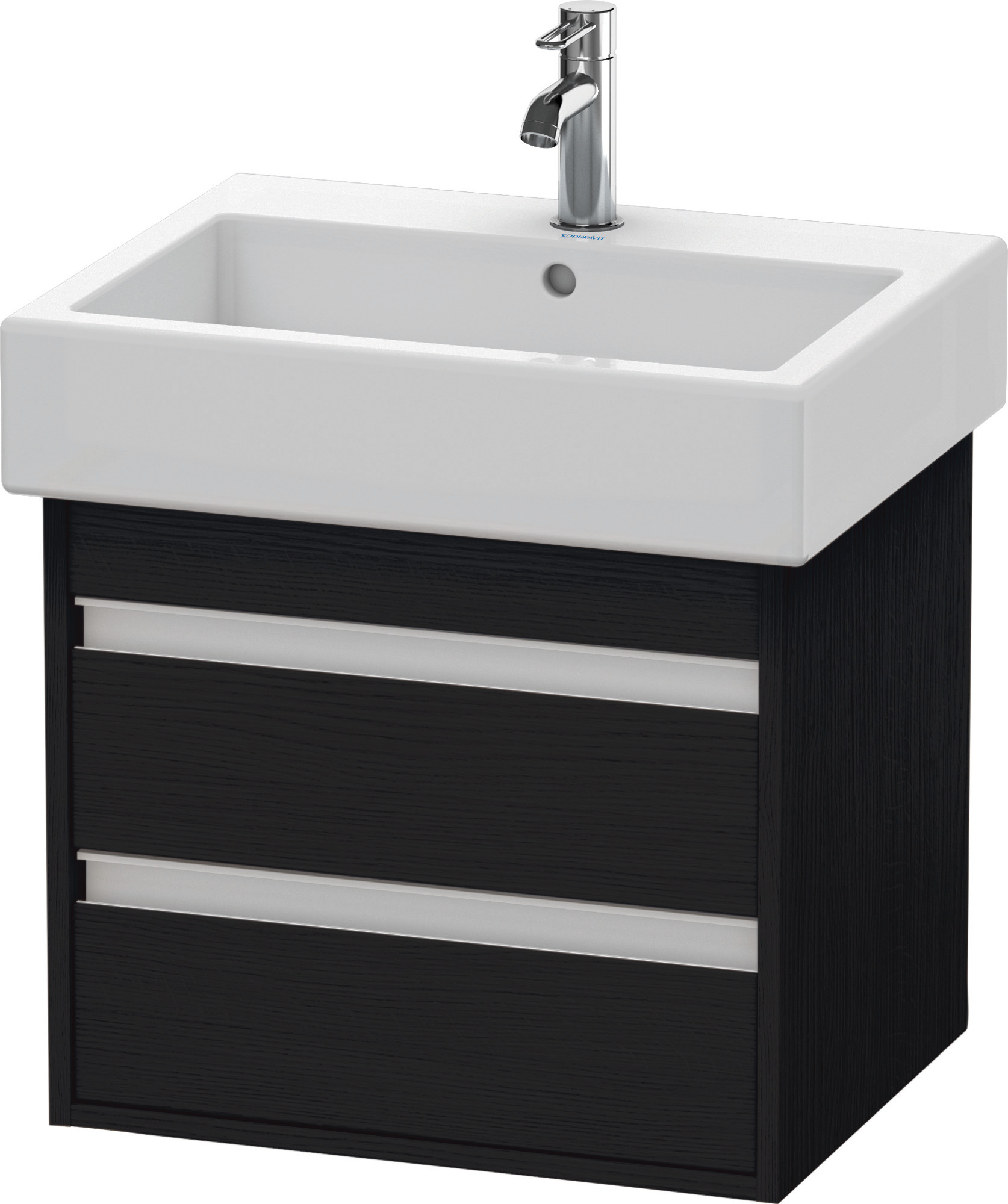 Duravit WTU wandhängend Ketho 440x550x480mm 2 SchKa, für 045460, Eiche Schwarz