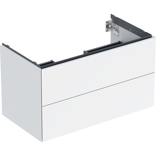Geberit ONE Unterschrank für WT/-Platte 2 Schubl., 88,8x50,4x47cm, weiß hgl.