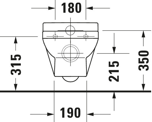 DU Wand-WC Duravit No.1 Kind 480mm Weiß, Tiefspüler, rimless