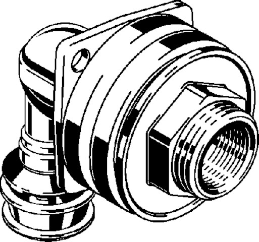 Viega Wanddurchführung mit SC Raxofix 5332.11 in 16mmxRp1/2xG3/4x18mm Sibr