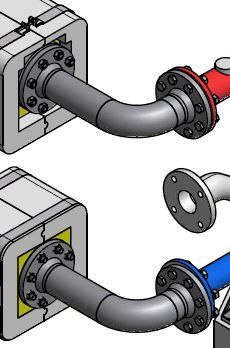 Remeha Bogenset mit Isolierung für Hydraulik-Set Gas 320