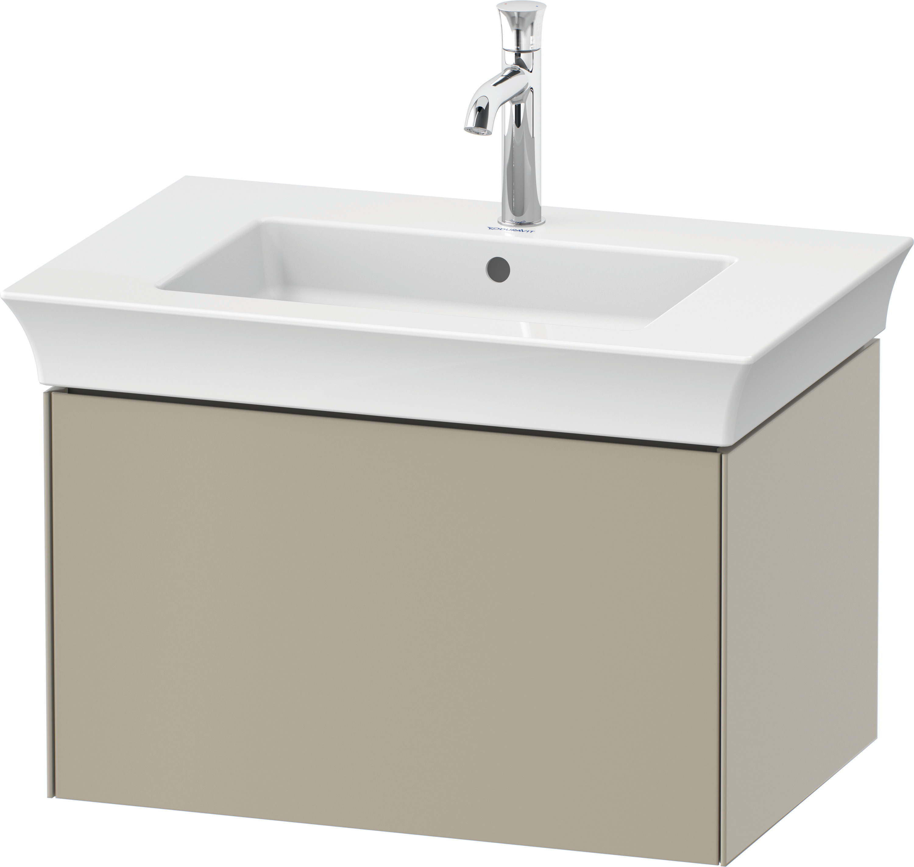 Duravit WTU White Tulip wandh.,1 Auszug 410x684x458mm, Taupe Seidenmatt