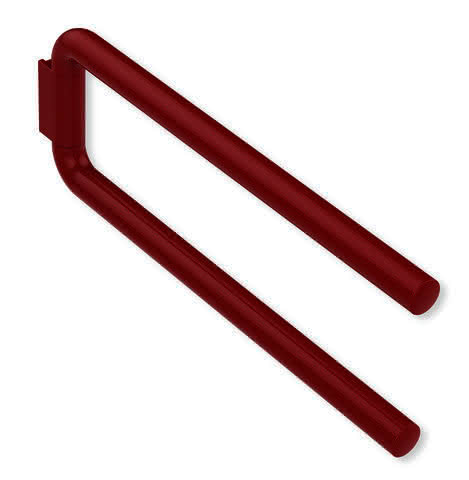 HEWI Handtuchhalter Ser 477, zweiarmig rubinrot