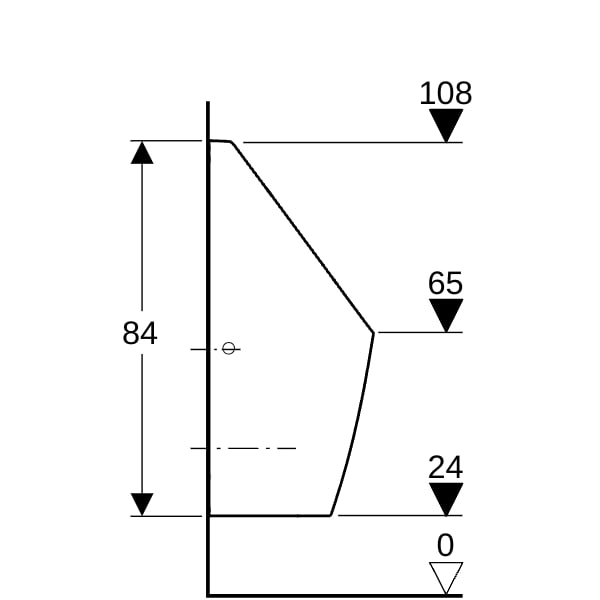 Geberit Tamina Urinal, für UP-Strg. Zulauf hinten, weiß