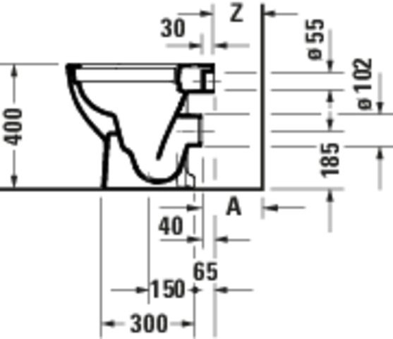 DU D-Code 2.0 Stand WC,TS Compact 480mm Rimless,Abg .Waagr.,Weiß