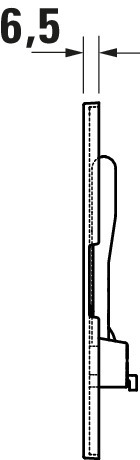Duravit DuraSys Betät.-Pl.mech.f. WC Beta 100 Dual Flush,Aufgesetz,Chrom HG