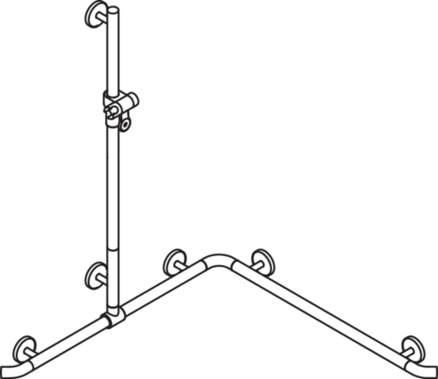 HEWI DUHA m.Br.H.St.,AM1:1100, W1/2:962, Br.H. in 98, Kst., chromoptisch besch.