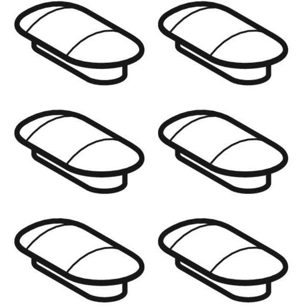 Geberit Set Puffer für WC-Sitz und WC-Deckel f. Geberit AquaClean Mera (6 St.) Geberit Set Puffer für WC-Sitz und WC-Deckel f. Geberit AquaClean Mera (6 St.)