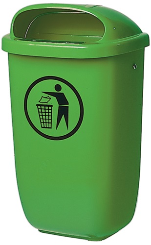 Abfallbehälter H650xB395xT250mm 50l grün SULO Abfallbehälter H650xB395xT250mm 50l grün SULO