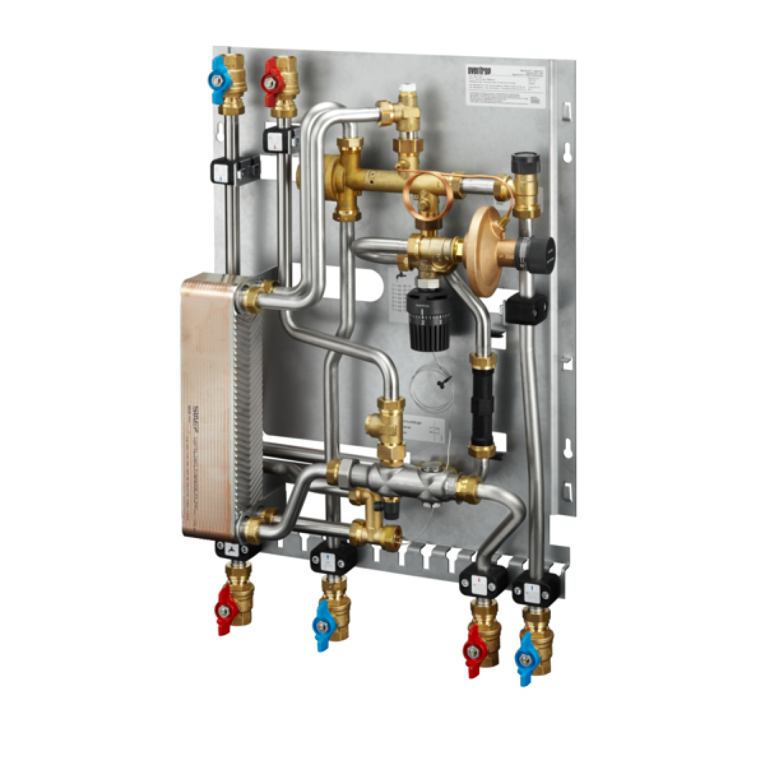 OVENTROP-Wohnungsstation Regudis W-HTO WÜ kupfer, 15 l/min, ohne KW-Abgang, WZ
