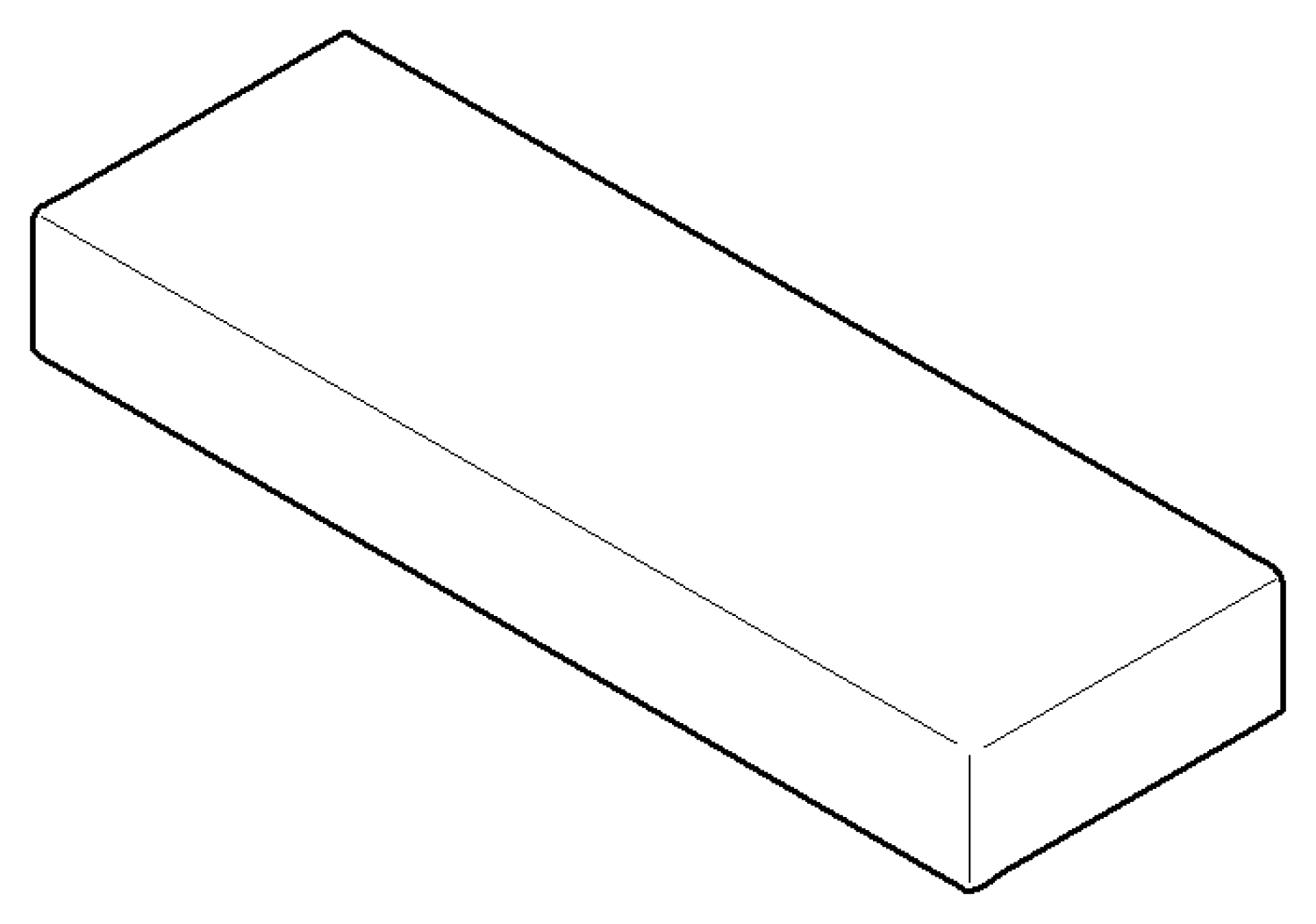 DO Griff für Drückergarnitur ERSATZTEILE 092097057 90 x 30 x 12 mm Chrom