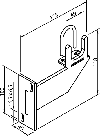 Zehnder Zubehör Wandkonsole WMORV-B3, Sonder-Lack