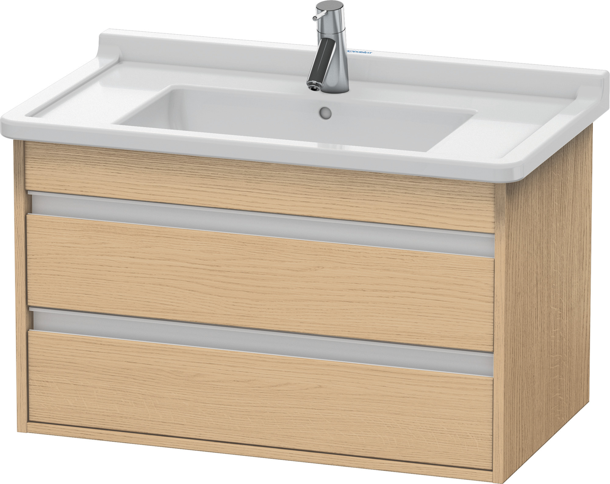 Duravit WTU wandhängend Ketho 455x800x480mm 2 SchKa, für 030480, Eiche Natur