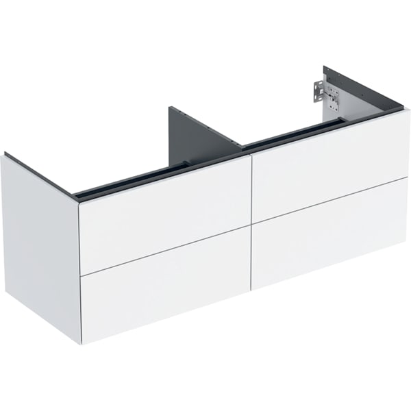 Geberit ONE Unterschrank für WT/-Platte 4 Schubl., 133,2x50,4x47cm, weiß hgl.