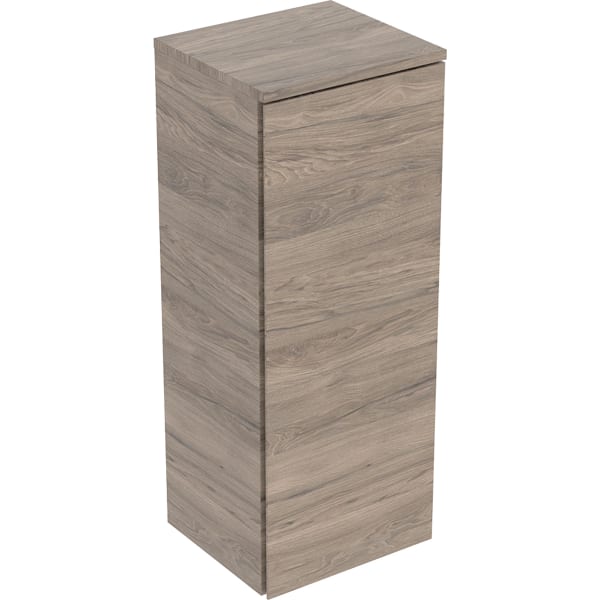 Geberit Renova Plan Mittelhochschrank m.1 Tür 33x85x29,7cm, Nussbaum hickory