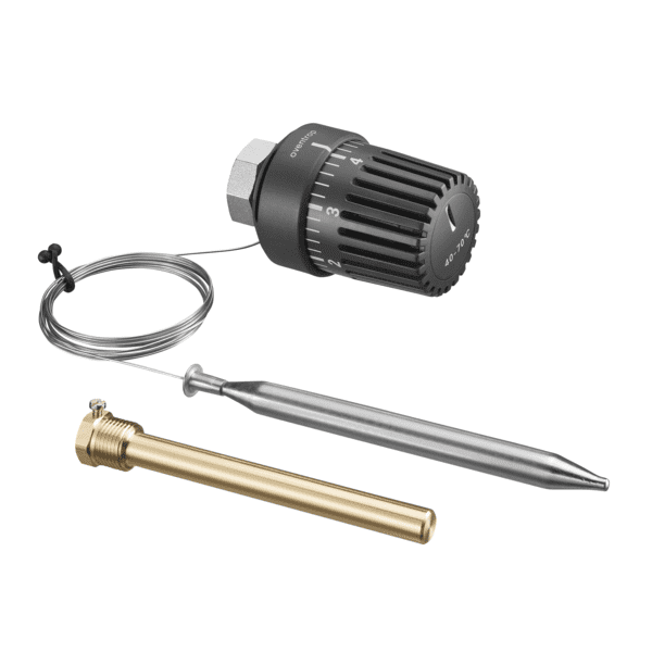 OVENTROP-Temperaturregler m. Tauchfühler 40-70 C, Kapillarrohr 2m, Anschluss 1/2"
