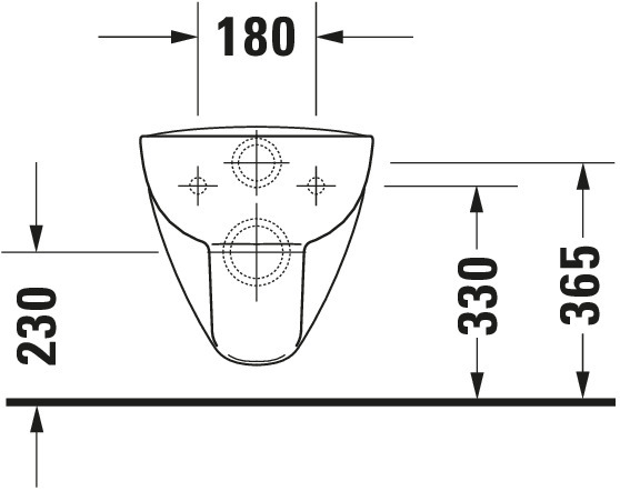 DU Wand-WC D-Code 545mm, weiß rimless, Tiefsp., 4,5L, HYG