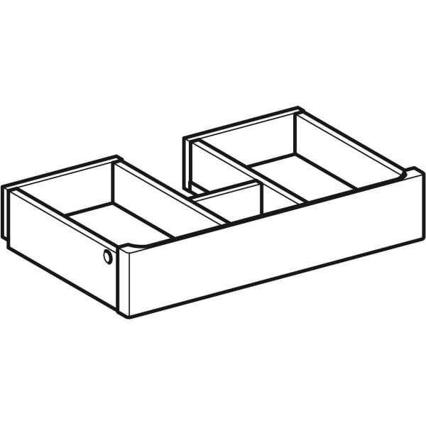 Geberit Innenschubl. m.Frt für Renova Plan US für MWT B:100cm, Bj 2021, nussbaum hicko Geberit Innenschubl. m.Frt für Renova Plan US für MWT B:100cm, Bj 2021, nussbaum hicko