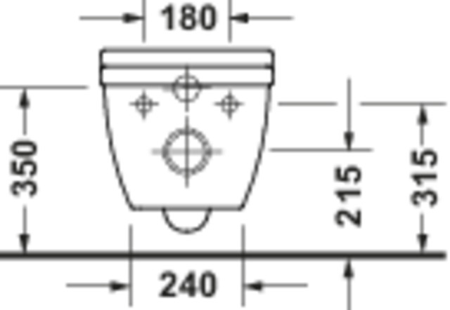 Duravit Starck 3 WWC Tiefsp., 620mm,Rimless verd.Befestigung, Weiß Hochglanz