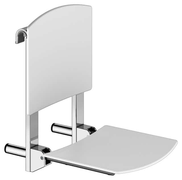 KEUCO Klappsitz zum Einhängen Care 35181 verchr. ws