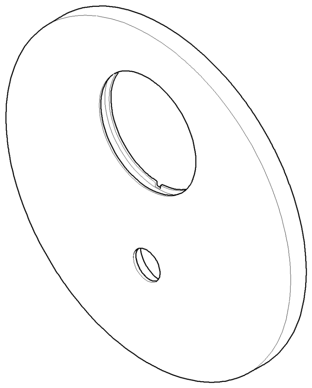 DO Rosette für Wanne ERSATZTEILE 091102250 D 150 x 9 mm Chrom