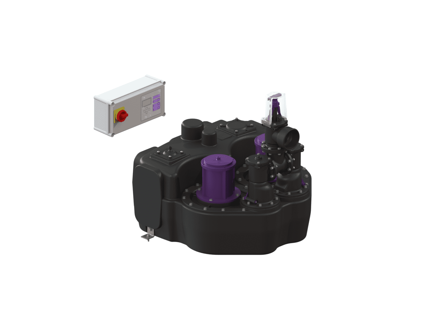 KESSEL-Hebeanlage Aqualift F Duo Comfort, SPF 3000-S1, Schieber