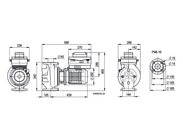 BIRAL Inline-Pumpe VivarA M 65-25 340