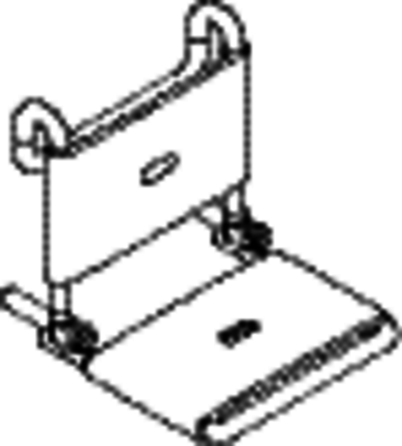 HEWI Einhängesitz, klappbar B=450mm,T=504mm,H=473mm reinweiß