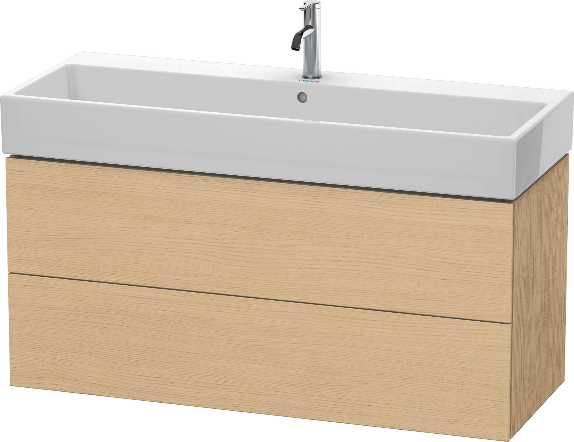 Duravit WTU L-Cube 544x1184x459mm 2 Schubkästen, Eiche Natur