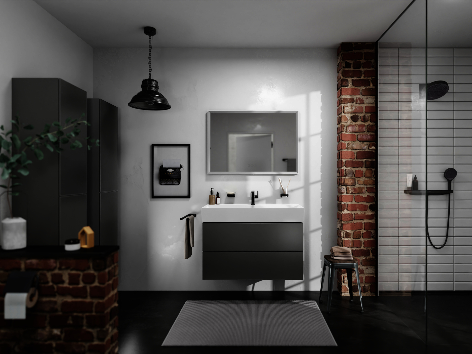 Hansgrohe WTM 110 Tecturis E Fine CoolStart ohne Ablaufgarnitur MSW