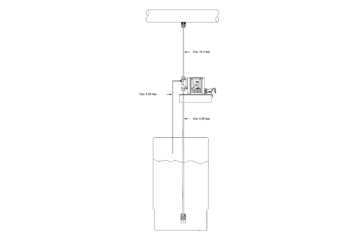 GRUNDFOS Zubehör für Dosierpumpen Installationsset I001 PVC/E/C-4/6mm-NL