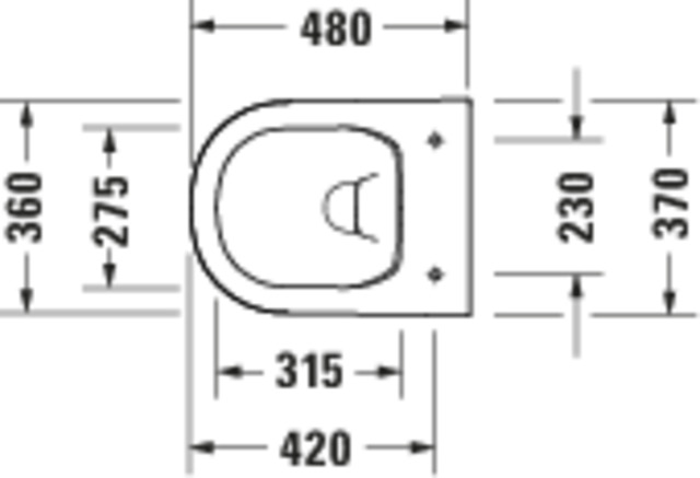 DU D-Code 2.0 Stand WC,TS Compact 480mm Rimless,Abg .Waagr.,Weiß