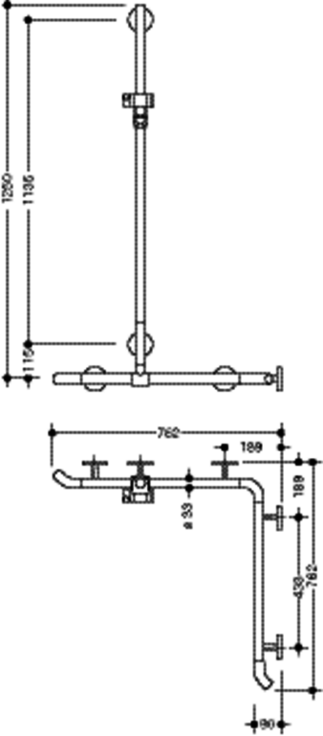 HEWI DUHA m.Br.H.St., AM1:1250 W1/2:762, Br.H. in 98, Kst., chromoptisch besch.